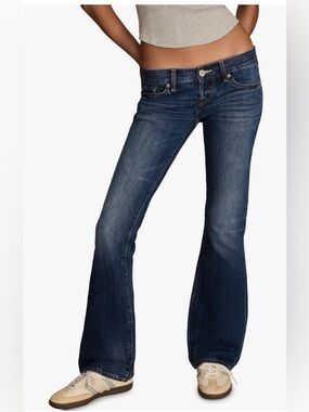 Lucky Brand “Addison” Ultra low Rise Flare Jeans 8/29